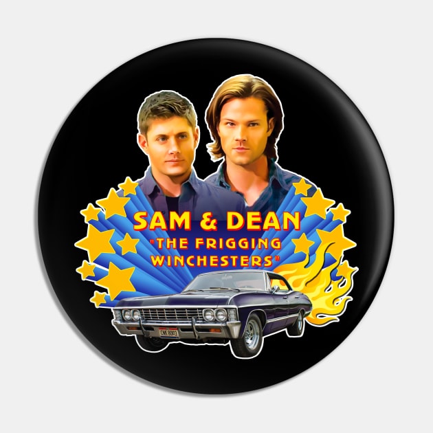 Sam & Dean Vintage Style Pin by ArtsyDenise