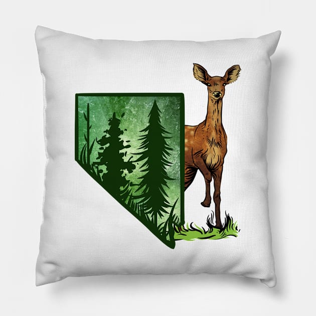 Nevada Deer Pillow by Manfish Inc.