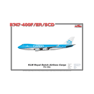 Boeing B747-400F/ER/SCD - KLM Royal Dutch Airlines Cargo (Art Print) T-Shirt