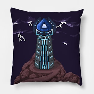 Pixelart Wizard Tower Pillow