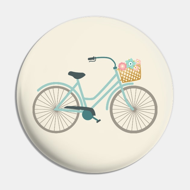 Bike Flower Pin by Samr Shop