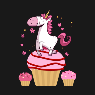 Unicorn Cute Baking Cupcakes Unicorn245 magic T-Shirt