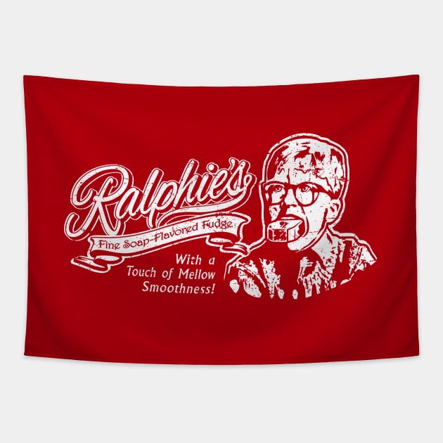 Ralphie's Fine Soap-Flavored Fudge Tapestry by SaltyCult