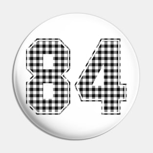 Plaid Number - 84 - Dark Pin