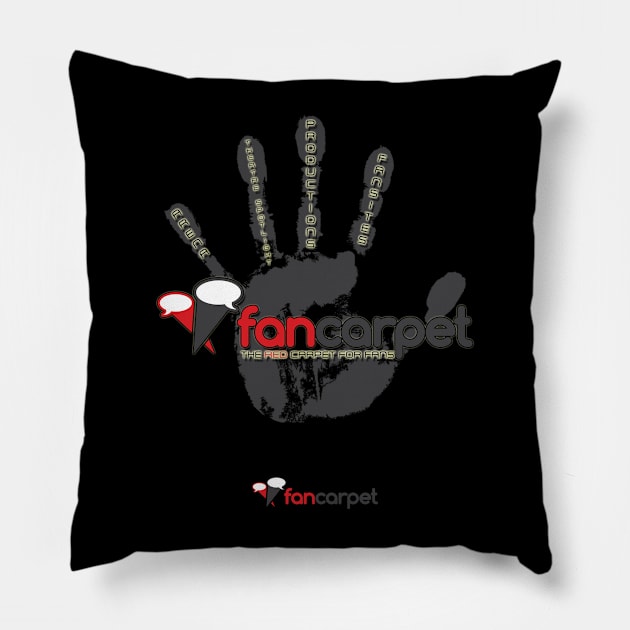 Welcome to the 5th Wave: Hand Print Pillow by The Fan Carpet Network