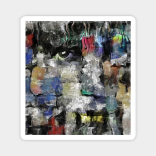 Abstract portrait painting Magnet