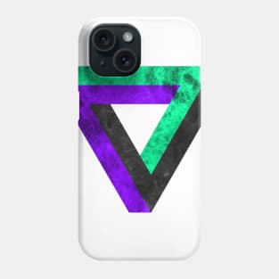 Modern triangle forever on fire Phone Case