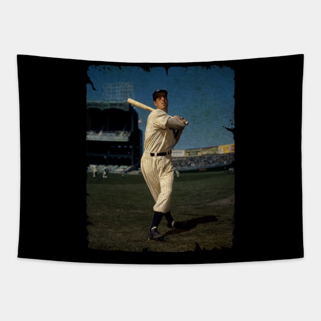 Joe DiMaggio in New York Yankees Tapestry by PESTA PORA