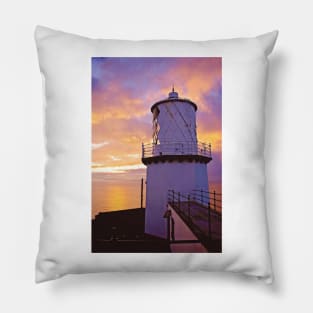 Blackhead Lighthouse, County Antrim, Northern Ireland Pillow