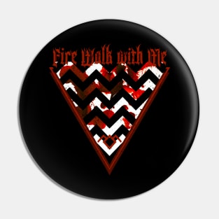 Fire Walk With Me, Horror Tshirt, Halloween Sweatshirt, Bloody Floor, Creepy design, Horror Movies, Black and white sticker Pin