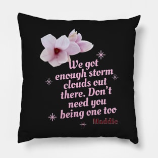 Sweet magnolia quote Pillow