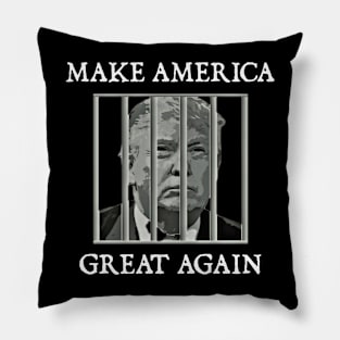 Trump Behind Bars. Pillow