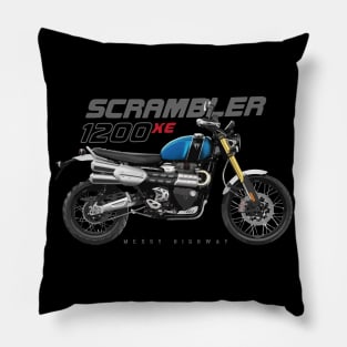 Triumph Scrambler 1200 XE 20 blue, sl Pillow