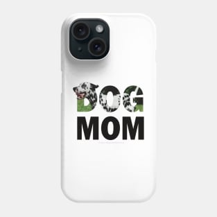 DOG MOM - Dalmatian dog oil painting word art Phone Case