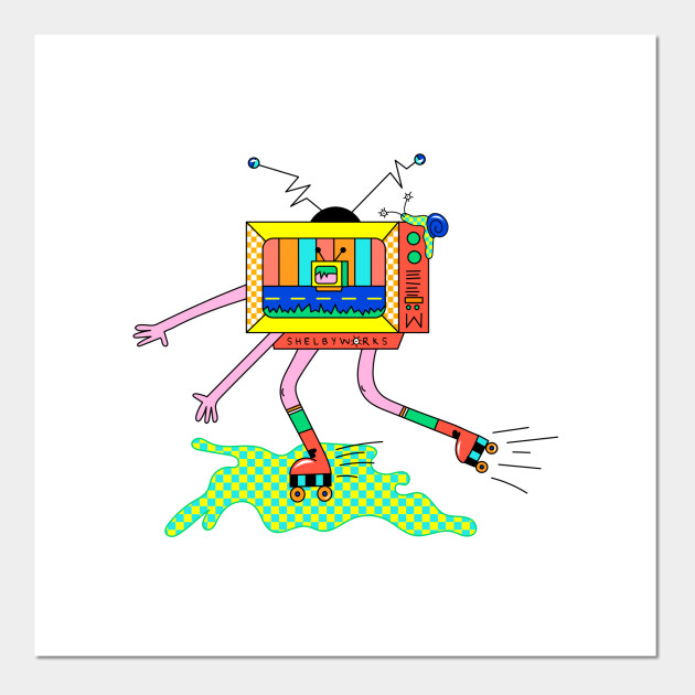 Slime Skates Abstract Posters And Art Prints Teepublic