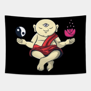 Meditating Buddhist Monk Zen Buddha Om Tapestry