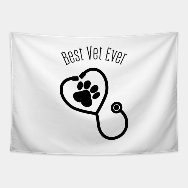 Best Vet Ever Veterinary Technician Animal Doctor Tapestry by rock-052@hotmail.com