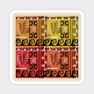 Summer-Colored Hawaiian Patterns Magnet