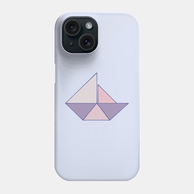 Origami Boat Phone Case by MonoFishTank