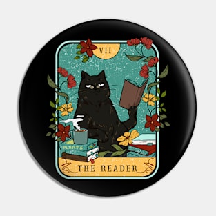 Funny Tarot Card, Cats and Plants, The Reader, Astrology Pin