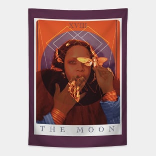 The Orange Moon: Erykah Tarot Tapestry