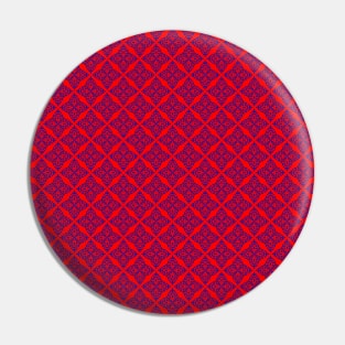 Blue Tile Pattern Red background Pin