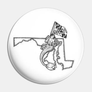 Maryland Mermaid Pin