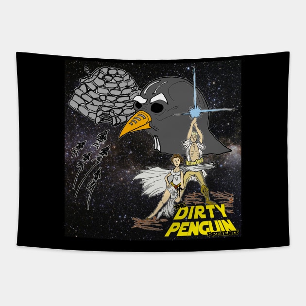 Dirty Penguin Wars V2 Tapestry by TheDirtyPenguinPresents