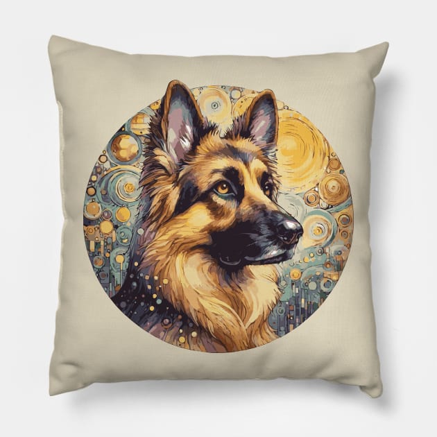 German Shepherd Dog Mom Pillow by Heartsake