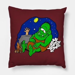 Satisfied Ogre Pillow