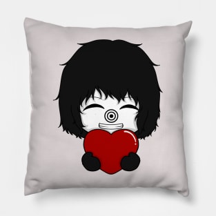 laughing jack valentine chibi Pillow