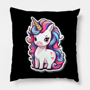 Cute baby unicorn Pillow