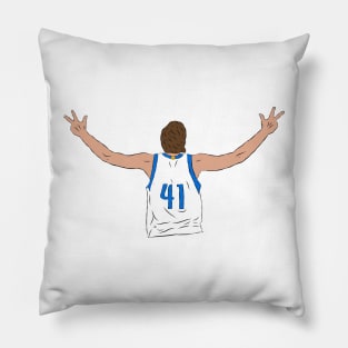 Dirk Nowitzki Celebration Pillow