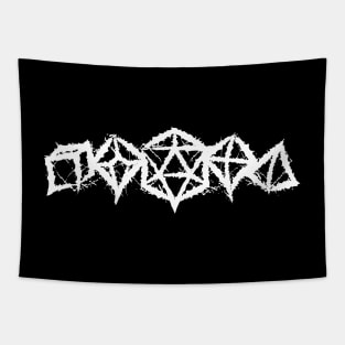 Heavy Metal DnD Dice Logo Tapestry