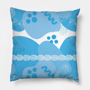 Santorini Greece pattern #4 Pillow