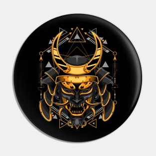 retro samurai Pin