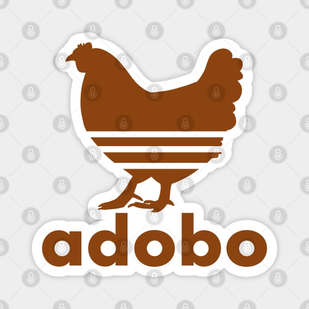 ADOBO CHICKEN FILIPINO POCKET DESIGN BROWN Magnet by Aydapadi Studio