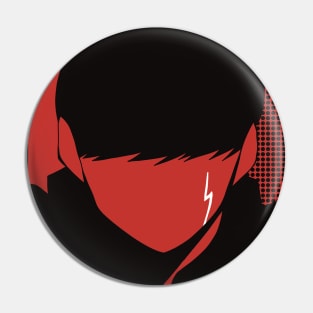 Mashle : Magic and Muscles Anime Characters : Mash Burnedead in Awesome Vintage Pop Art Design Pin