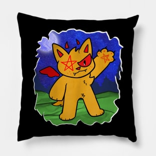 Luci the Devil Kitty Pillow