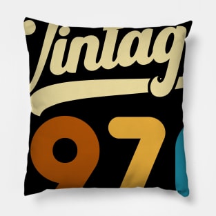 1970 Vintage Gift 50th Birthday Retro Style Pillow