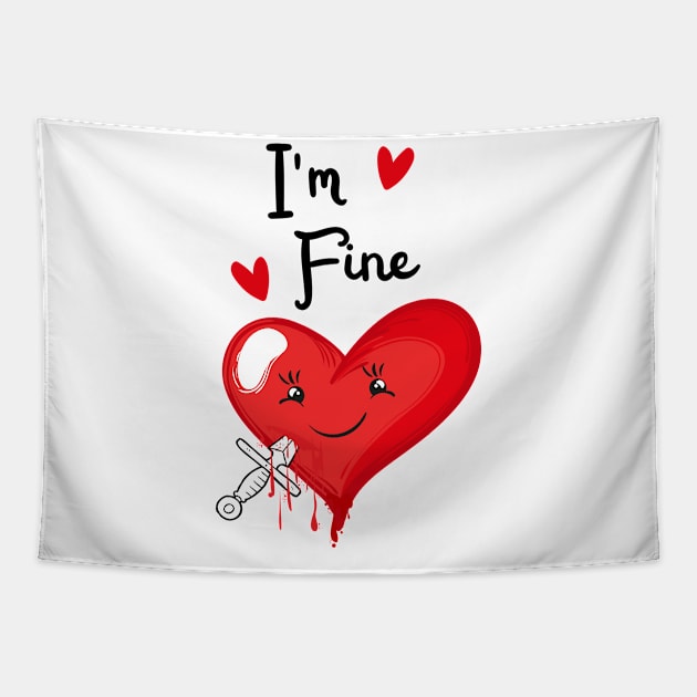 I'm Fine Tapestry by M.Y