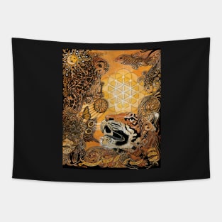 Redemption Lament Tiger Tapestry