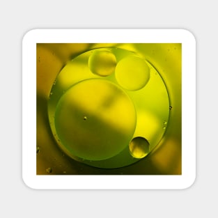 Abstract green bubbles Magnet