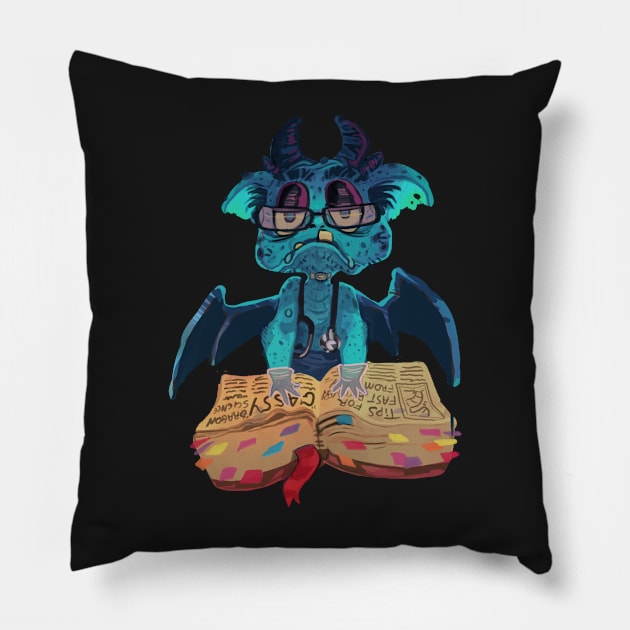 YE OLD DRAGON GP Pillow by KO-of-the-self