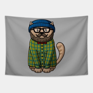 Hipster Cat Tapestry