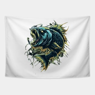 Zombie carp Tapestry