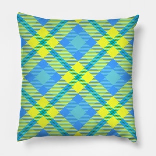 Fun Plaid Pattern Pillow