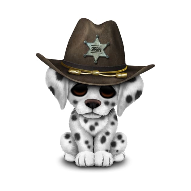 Cute Dalmatian Puppy Sheriff by jeffbartels