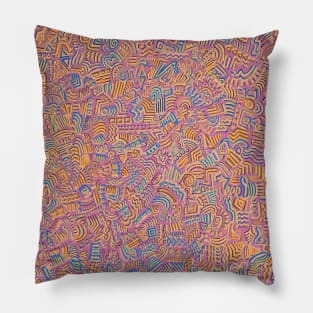 A Psychedelic Walk in the Forest Pillow