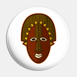 Ancient african aboriginal mask design Pin